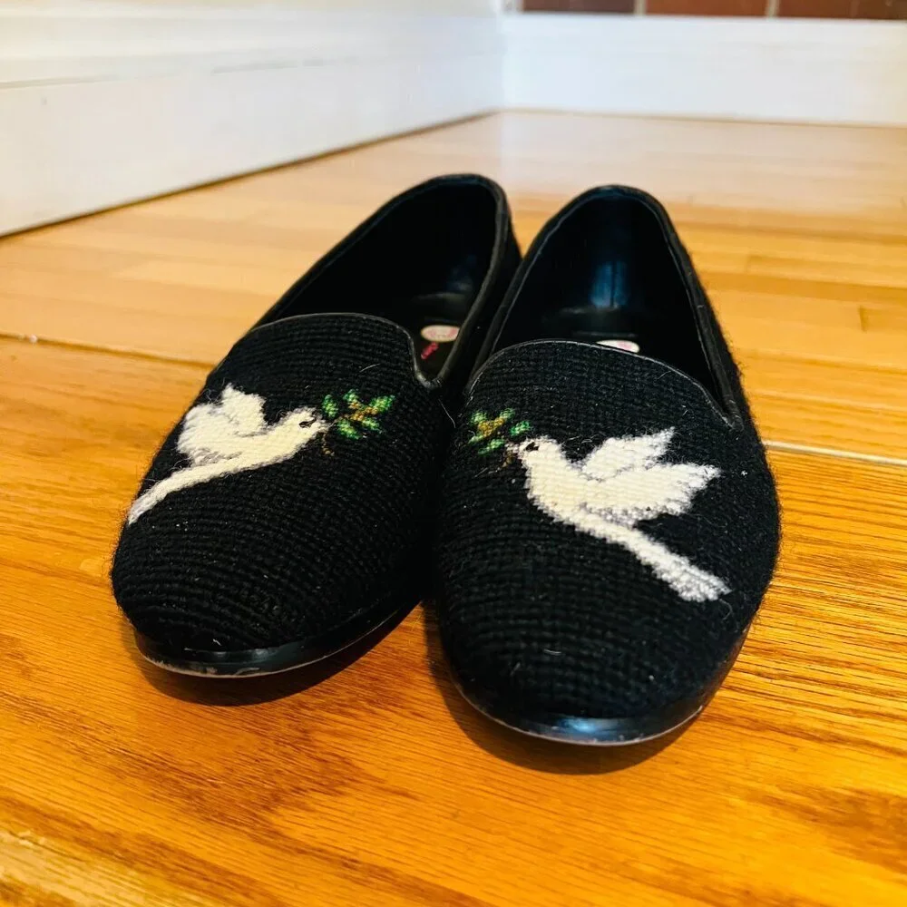 By Paige Anchor Needlepoint Loafers Size 10 - Picture 15 of 16